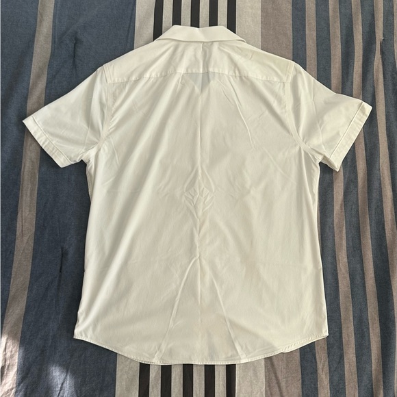 Express White Casual Button Down Shirt Modern Fit - Picture 2 of 12